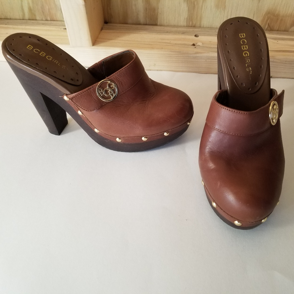 BCBGirls "Artic" Platform Slip on High Heel Clogs